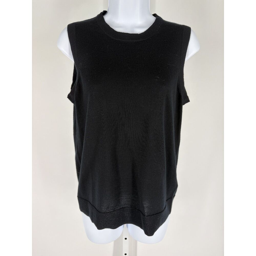 J.Crew black crewneck sleeveless sweater vest shell